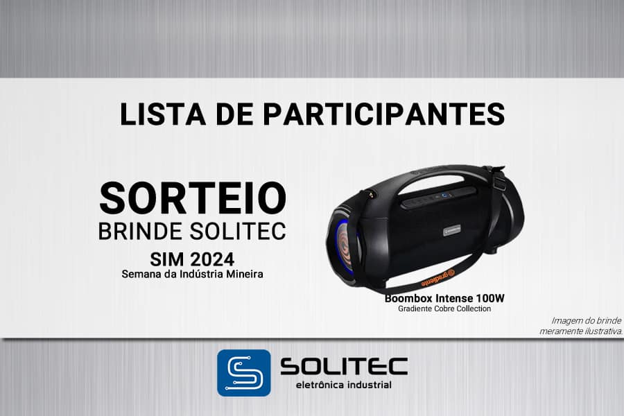 Solitec na SIM 2024 - Lista de Participantes do Sorteio Sorteio 1
